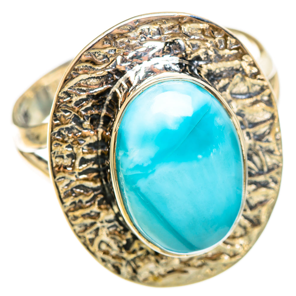 Larimar Rings handcrafted by Ana Silver Co - RING108553 - Photo 2