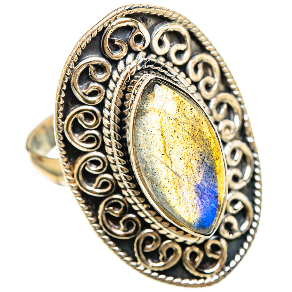 Labradorite Rings handcrafted by Ana Silver Co - RING108554 - Photo 2