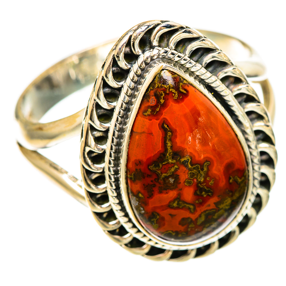 Moroccan Agate Rings handcrafted by Ana Silver Co - RING108564 - Photo 2