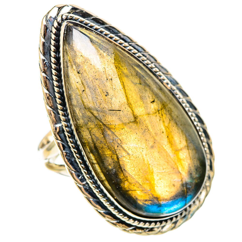 Labradorite Rings handcrafted by Ana Silver Co - RING108582 - Photo 2