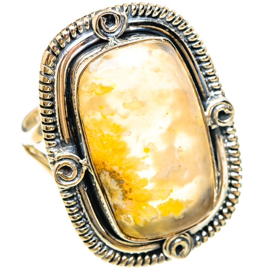 Plume Agate Rings handcrafted by Ana Silver Co - RING108603 - Photo 2