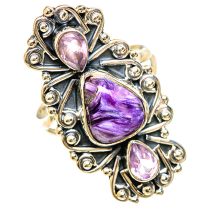 Charoite Rings handcrafted by Ana Silver Co - RING108608 - Photo 2