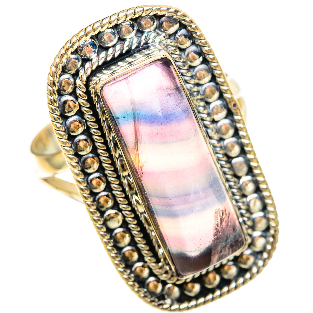 Fluorite Rings handcrafted by Ana Silver Co - RING108610 - Photo 2