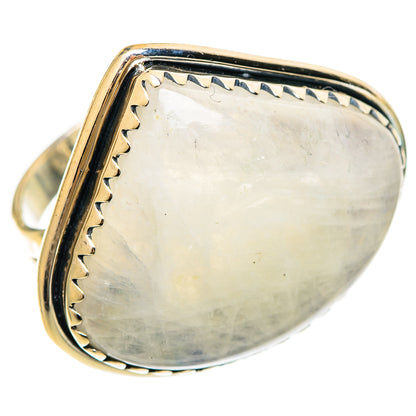 Rainbow Moonstone Rings handcrafted by Ana Silver Co - RING108615 - Photo 2