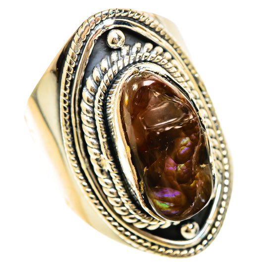 Mexican Fire Agate Rings handcrafted by Ana Silver Co - RING108622 - Photo 2