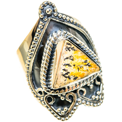 Germany Psilomelane Dendrite Rings handcrafted by Ana Silver Co - RING108623 - Photo 2