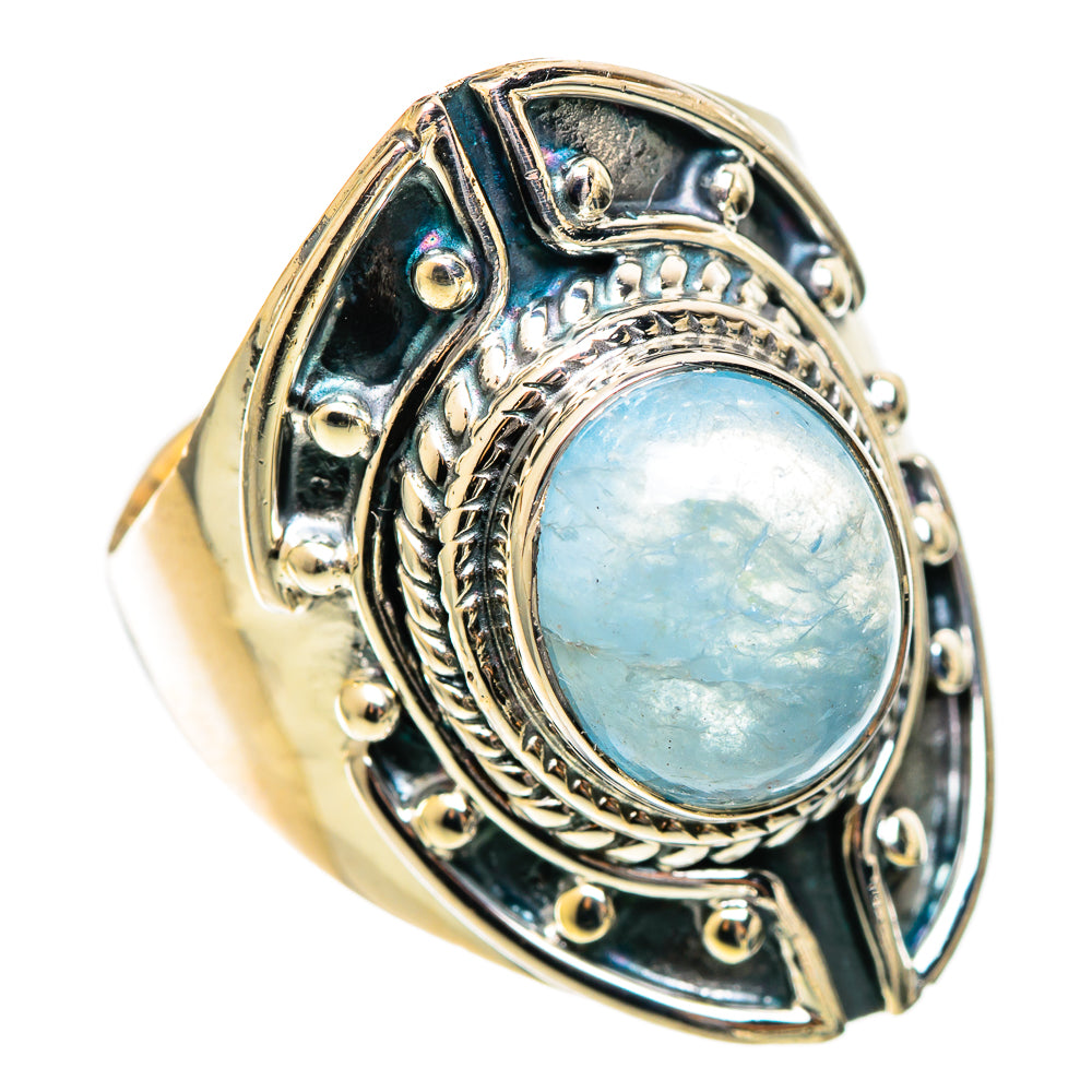 Aquamarine Rings handcrafted by Ana Silver Co - RING108627 - Photo 2