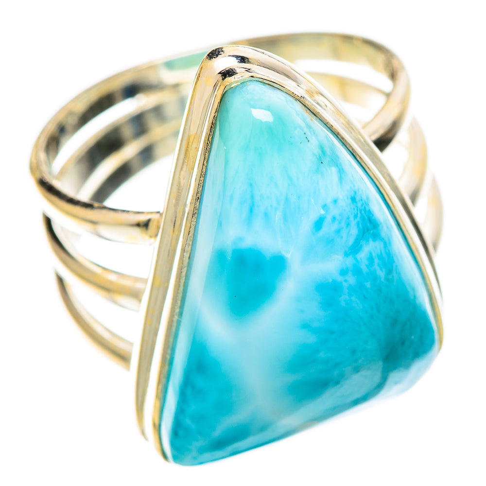 Larimar Rings handcrafted by Ana Silver Co - RING108629 - Photo 2