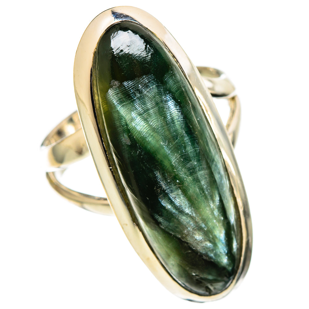 Seraphinite Rings handcrafted by Ana Silver Co - RING108637 - Photo 2