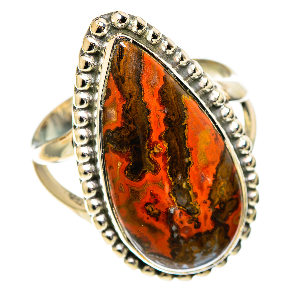 Moroccan Agate Rings handcrafted by Ana Silver Co - RING108640 - Photo 2