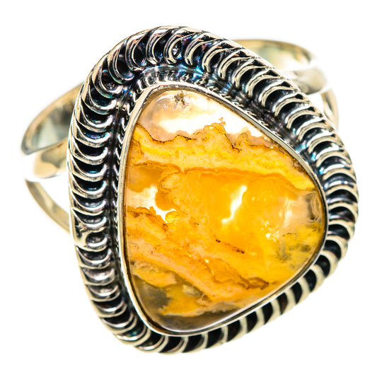 Plume Agate Rings handcrafted by Ana Silver Co - RING108641 - Photo 2