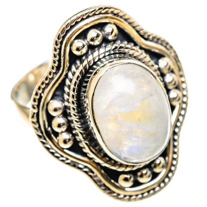 Rainbow Moonstone Rings handcrafted by Ana Silver Co - RING108656 - Photo 2