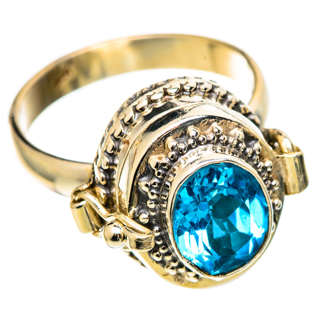 Blue Topaz Rings handcrafted by Ana Silver Co - RING108668 - Photo 2