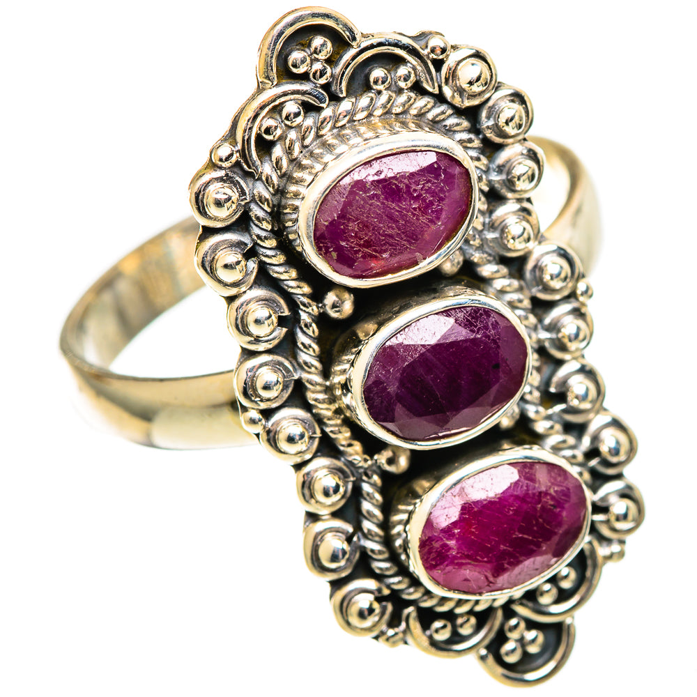 Ruby Rings handcrafted by Ana Silver Co - RING108679 - Photo 2