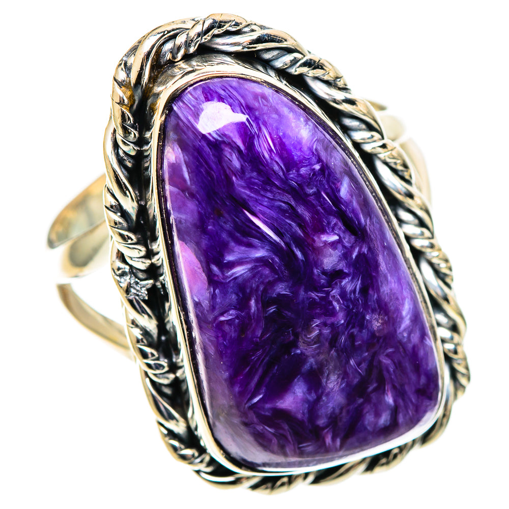 Charoite Rings handcrafted by Ana Silver Co - RING108685 - Photo 2
