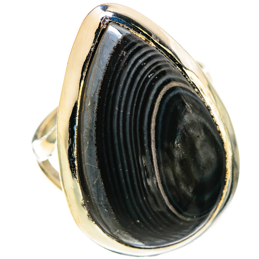 Psilomelane Rings handcrafted by Ana Silver Co - RING108687 - Photo 2