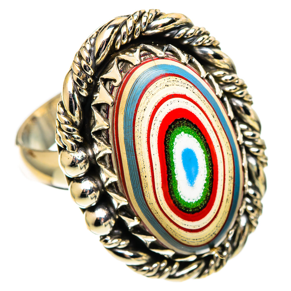 Fordite Rings handcrafted by Ana Silver Co - RING108695 - Photo 2