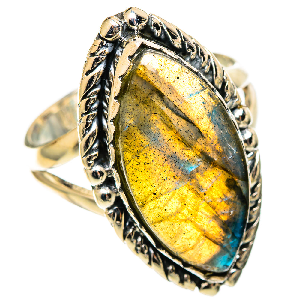 Labradorite Rings handcrafted by Ana Silver Co - RING108700 - Photo 2