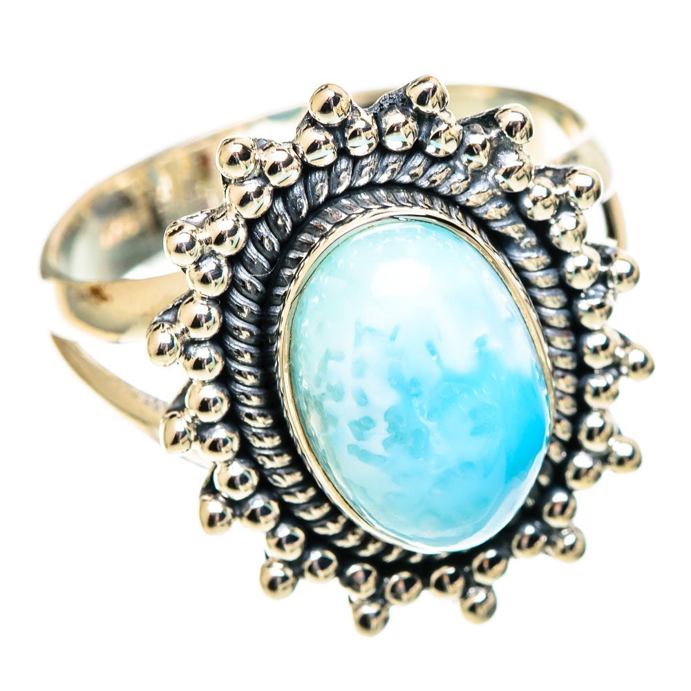 Larimar Rings handcrafted by Ana Silver Co - RING108704 - Photo 2