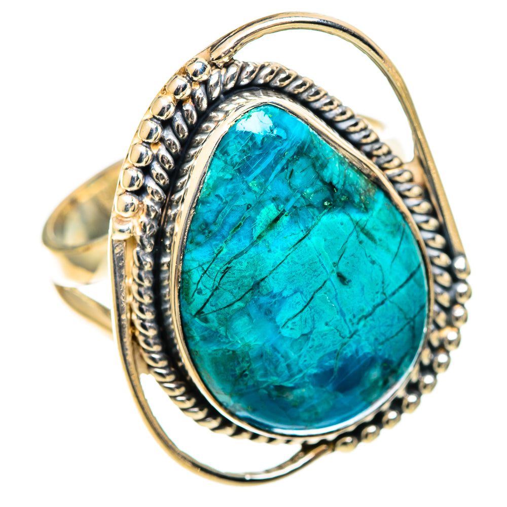 Chrysocolla Rings handcrafted by Ana Silver Co - RING108705 - Photo 2