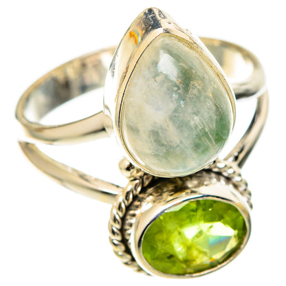 Rainbow Moonstone Rings handcrafted by Ana Silver Co - RING108708 - Photo 2