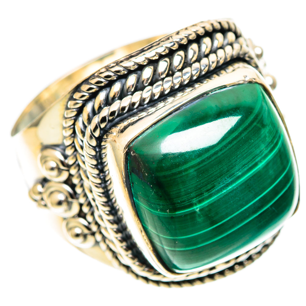 Malachite Rings handcrafted by Ana Silver Co - RING108710 - Photo 2