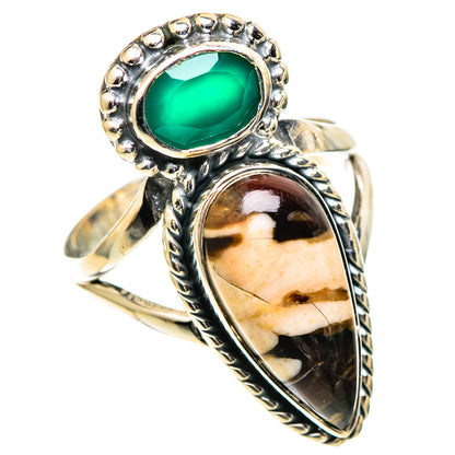 Peanut Wood Jasper Rings handcrafted by Ana Silver Co - RING108711 - Photo 2