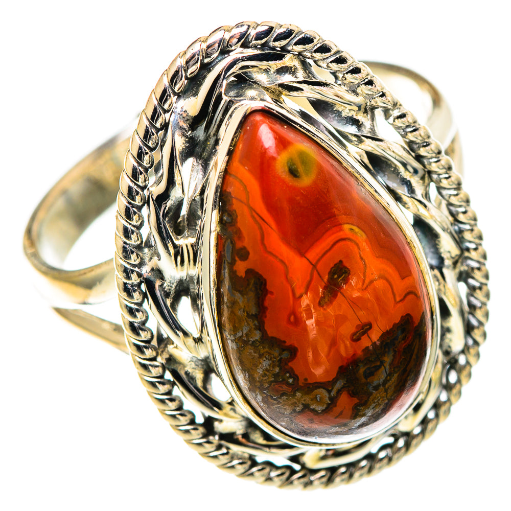 Moroccan Agate Rings handcrafted by Ana Silver Co - RING108712 - Photo 2