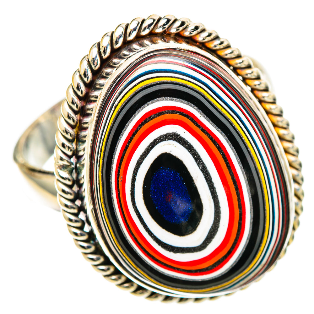 Fordite Rings handcrafted by Ana Silver Co - RING108729 - Photo 2