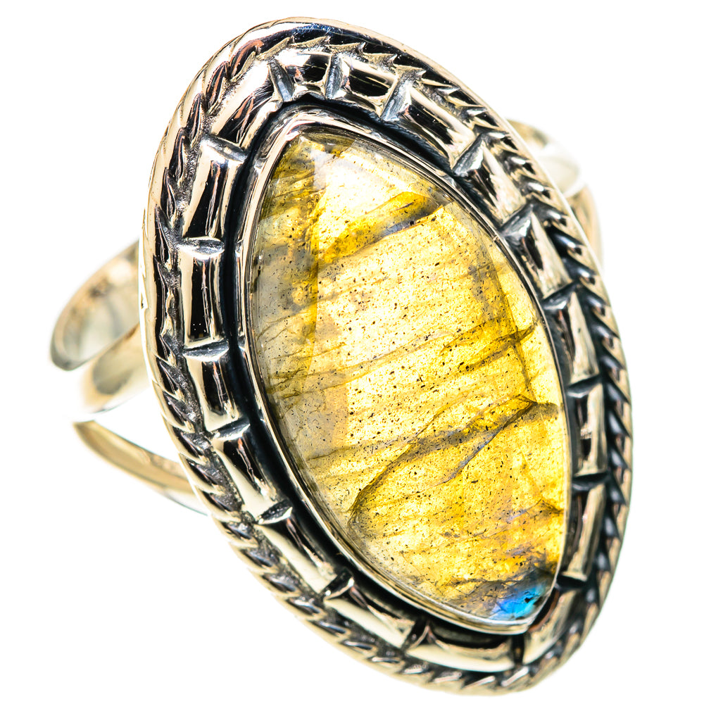 Labradorite Rings handcrafted by Ana Silver Co - RING108731 - Photo 2