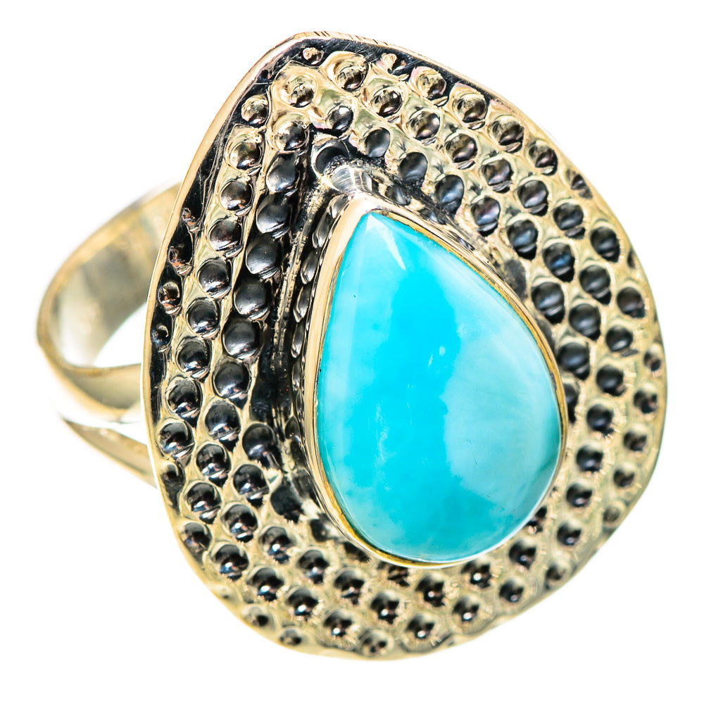 Larimar Rings handcrafted by Ana Silver Co - RING108732 - Photo 2