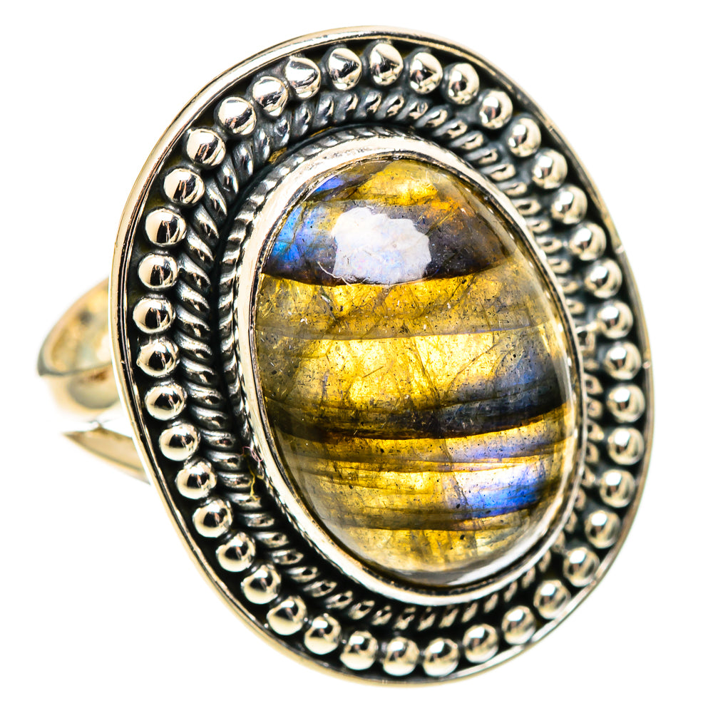 Labradorite Rings handcrafted by Ana Silver Co - RING108733 - Photo 2
