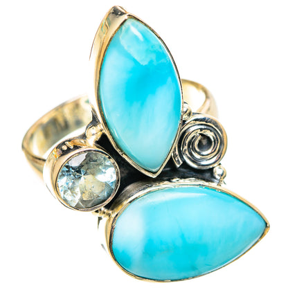 Larimar Rings handcrafted by Ana Silver Co - RING108735 - Photo 2