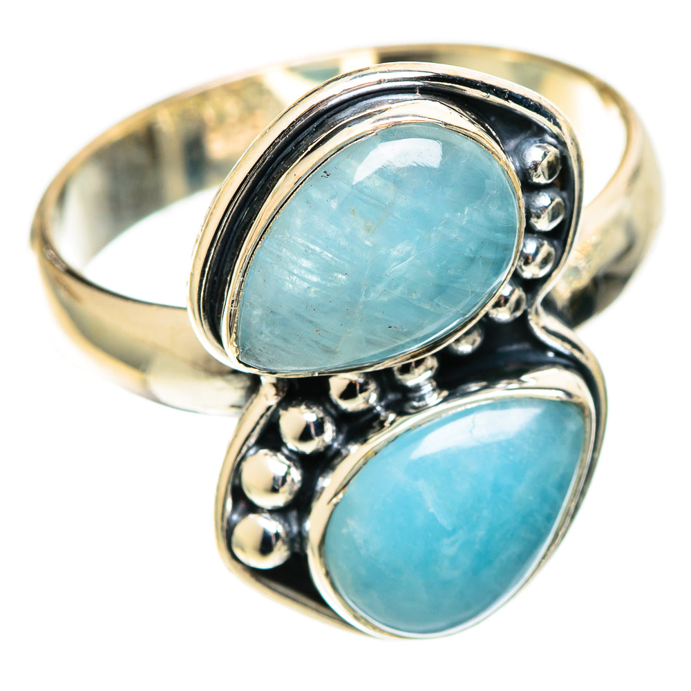 Aquamarine Rings handcrafted by Ana Silver Co - RING108737 - Photo 2