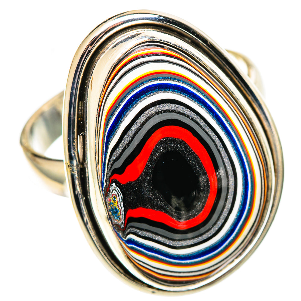 Fordite Rings handcrafted by Ana Silver Co - RING108757 - Photo 2