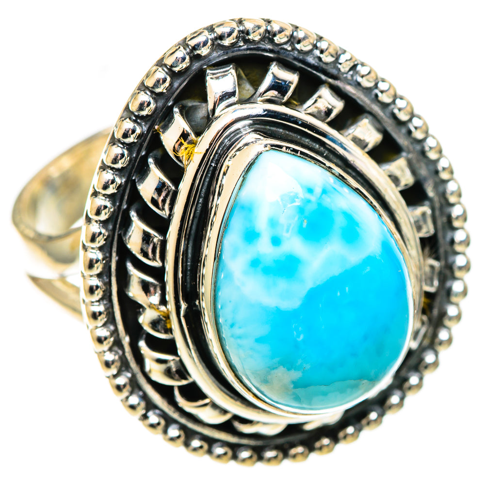 Larimar Rings handcrafted by Ana Silver Co - RING108762 - Photo 2
