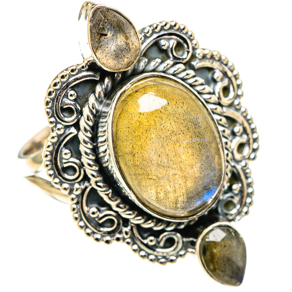 Labradorite Rings handcrafted by Ana Silver Co - RING108764 - Photo 2