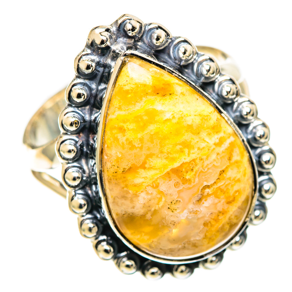 Plume Agate Rings handcrafted by Ana Silver Co - RING108775 - Photo 2
