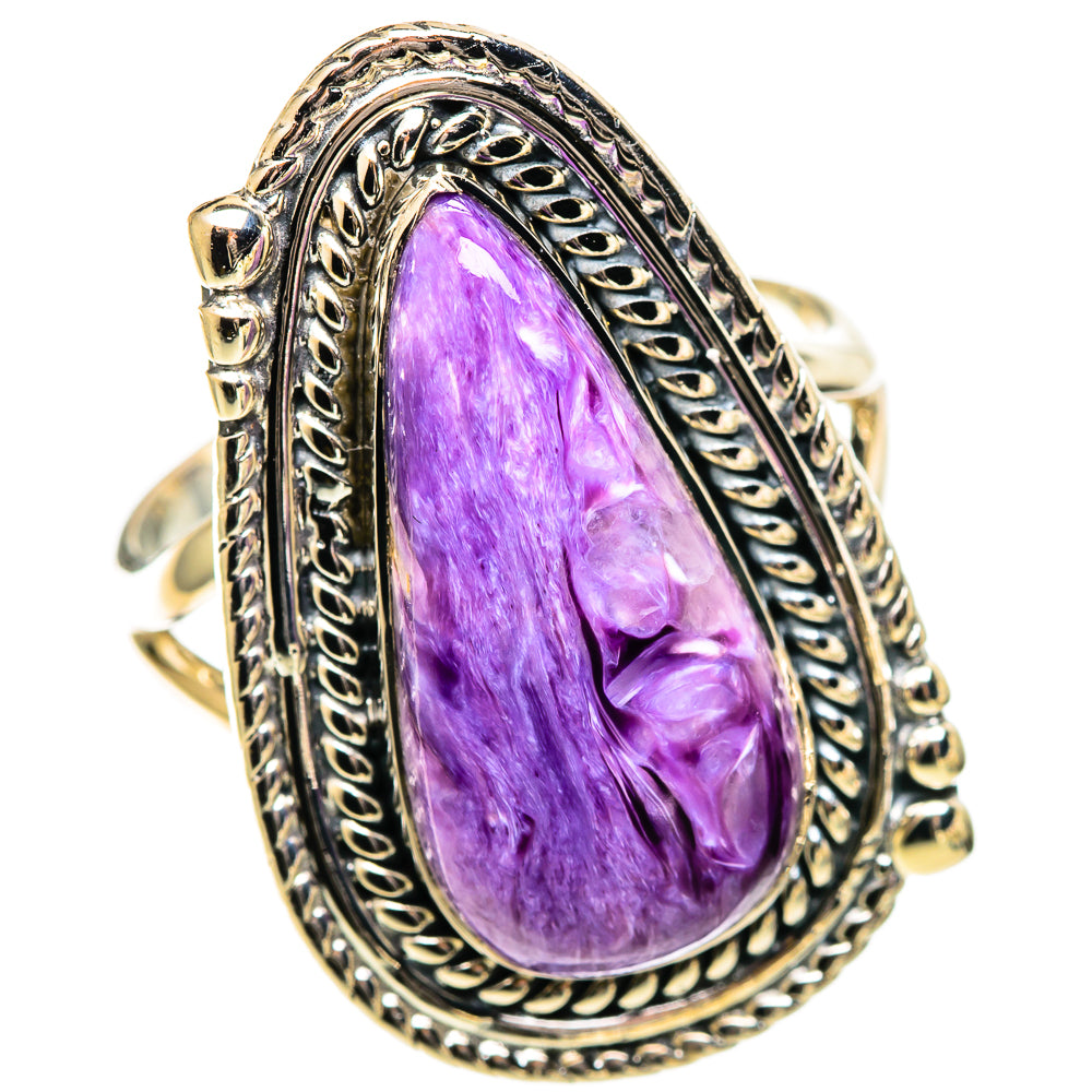 Charoite Rings handcrafted by Ana Silver Co - RING108779 - Photo 2