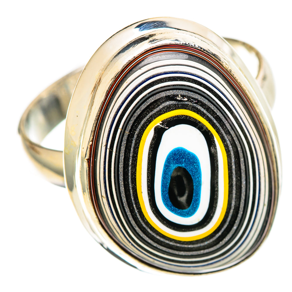 Fordite Rings handcrafted by Ana Silver Co - RING108787 - Photo 2