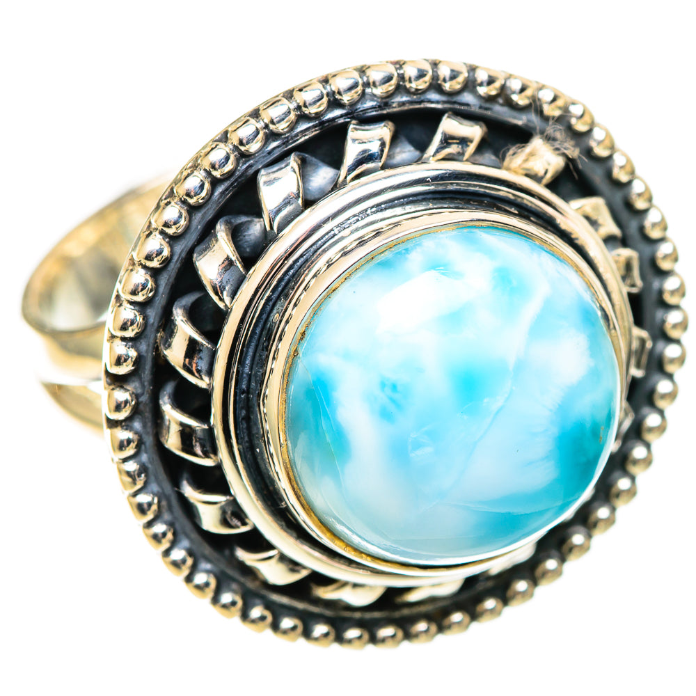 Larimar Rings handcrafted by Ana Silver Co - RING108791 - Photo 2
