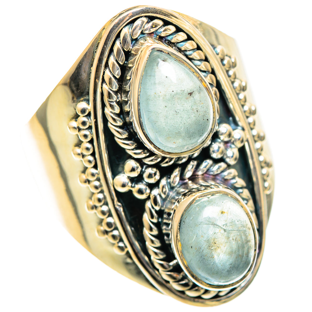 Aquamarine Rings handcrafted by Ana Silver Co - RING108792 - Photo 2