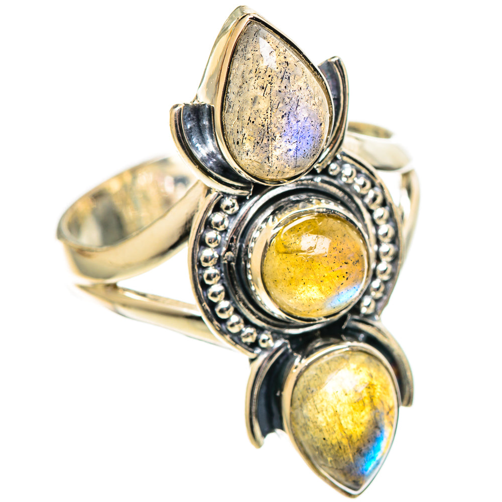 Labradorite Rings handcrafted by Ana Silver Co - RING108795 - Photo 2