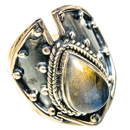Labradorite Rings handcrafted by Ana Silver Co - RING108796 - Photo 2