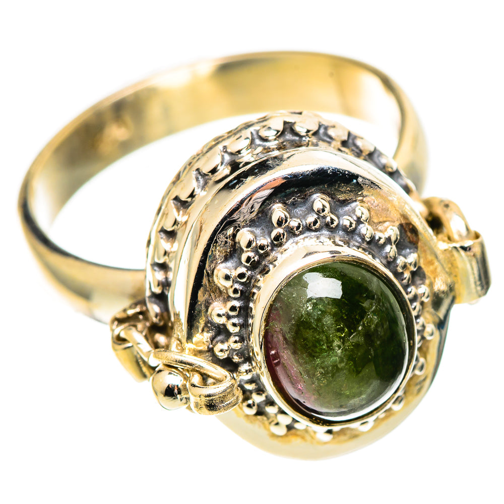 Green Tourmaline Rings handcrafted by Ana Silver Co - RING108799 - Photo 2