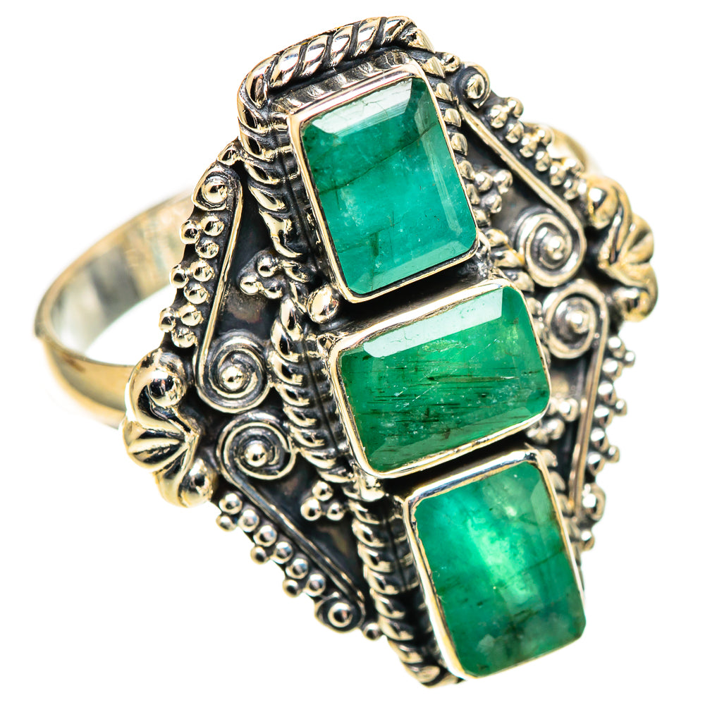 Emerald Rings handcrafted by Ana Silver Co - RING108800 - Photo 2
