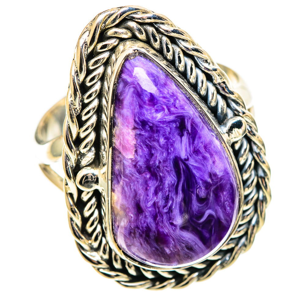 Charoite Rings handcrafted by Ana Silver Co - RING108806 - Photo 2