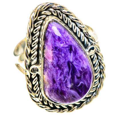 Charoite Rings handcrafted by Ana Silver Co - RING108806 - Photo 2