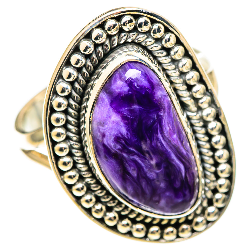 Charoite Rings handcrafted by Ana Silver Co - RING108809 - Photo 2