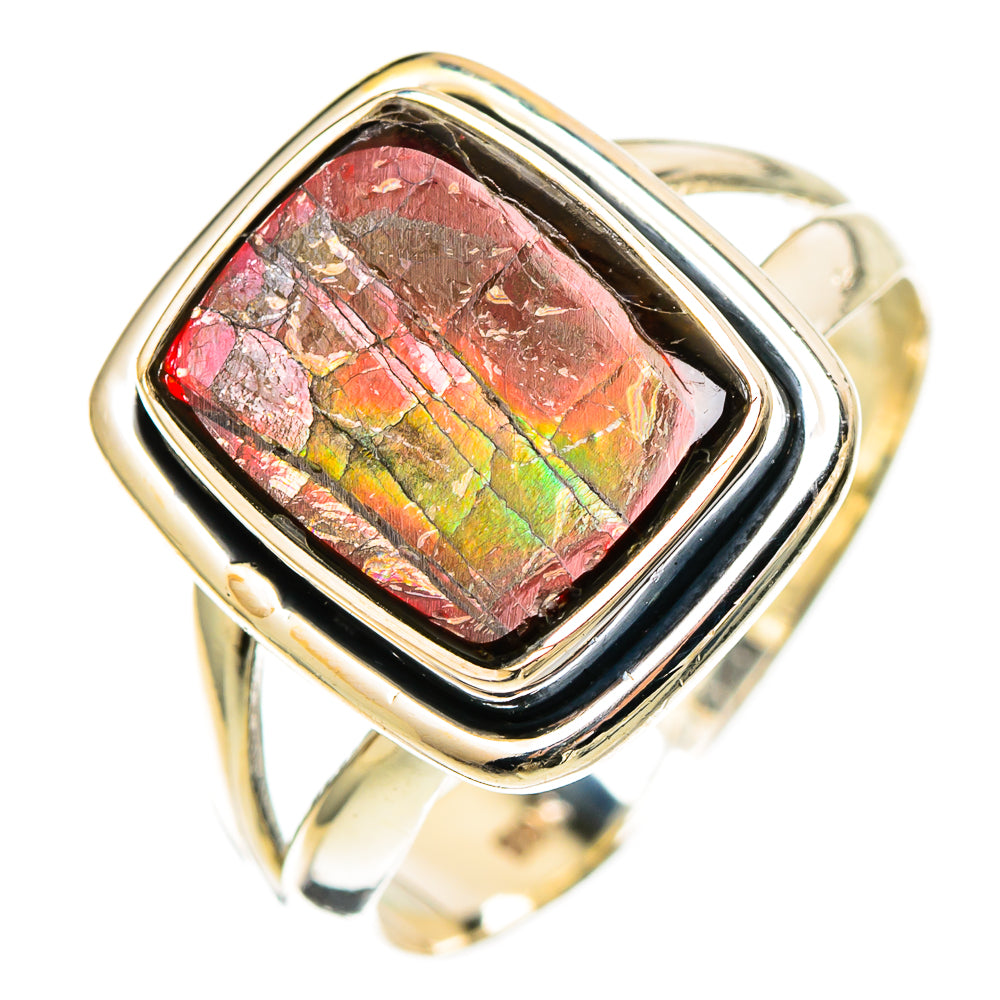 Ammolite Rings handcrafted by Ana Silver Co - RING108820 - Photo 2